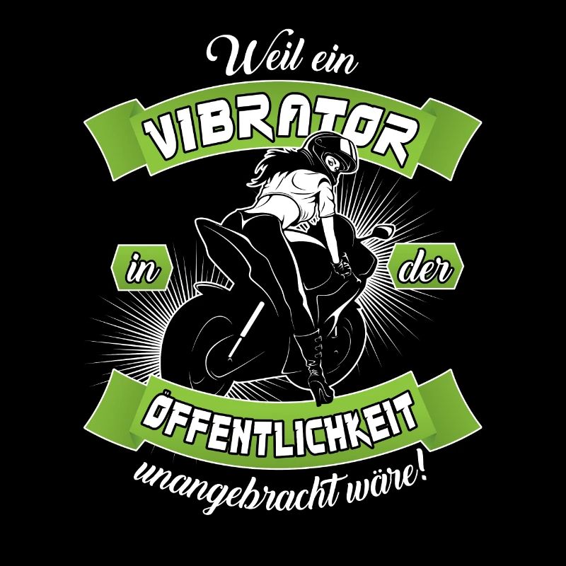 Bikergirl mit Vibrator