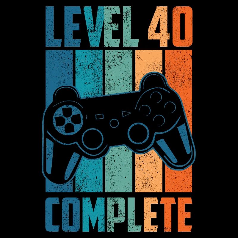 40. Geburtstag Level 40 Complete Geschenk