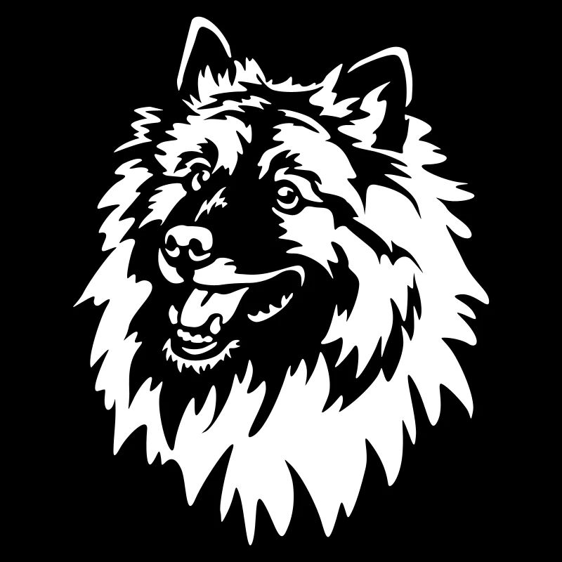 Wolfsspitz Kopf "Black Edition"