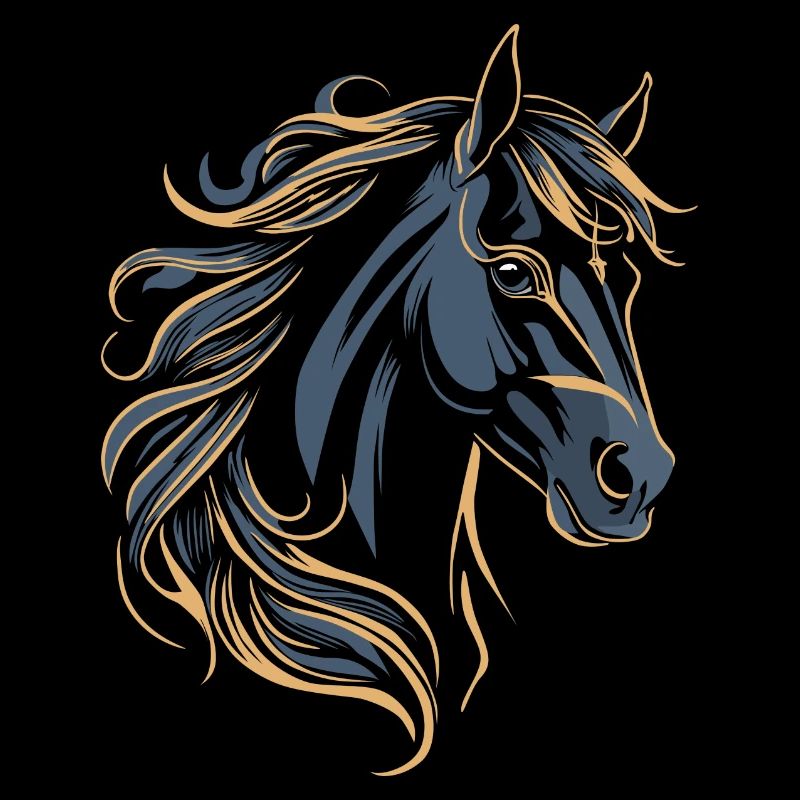 COULEUR DE TATOUAGE DE CHEVAL
