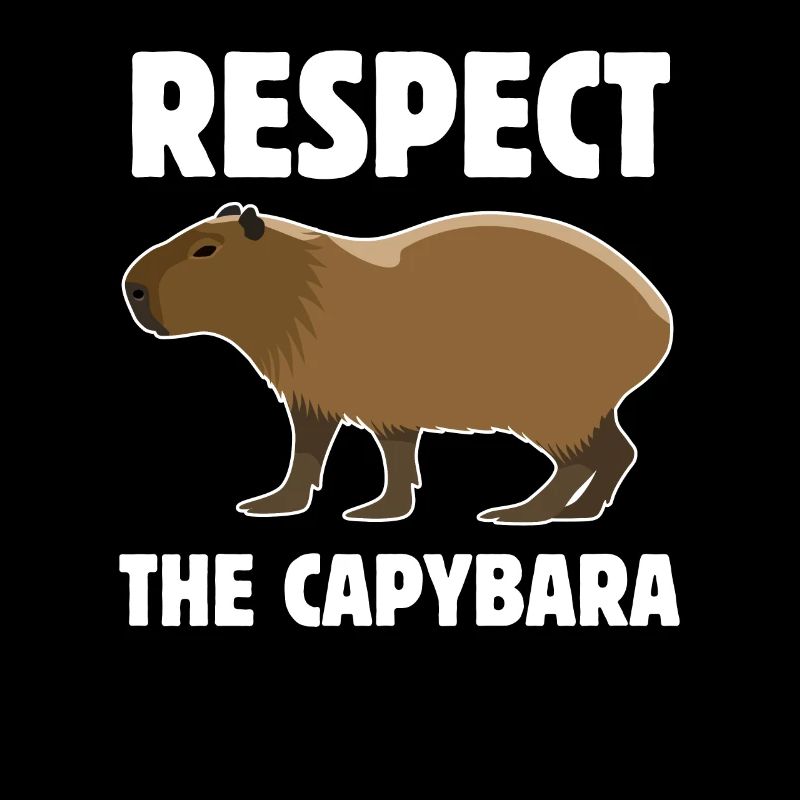 Respectez le mignon Capybara - Cadeau - Dire