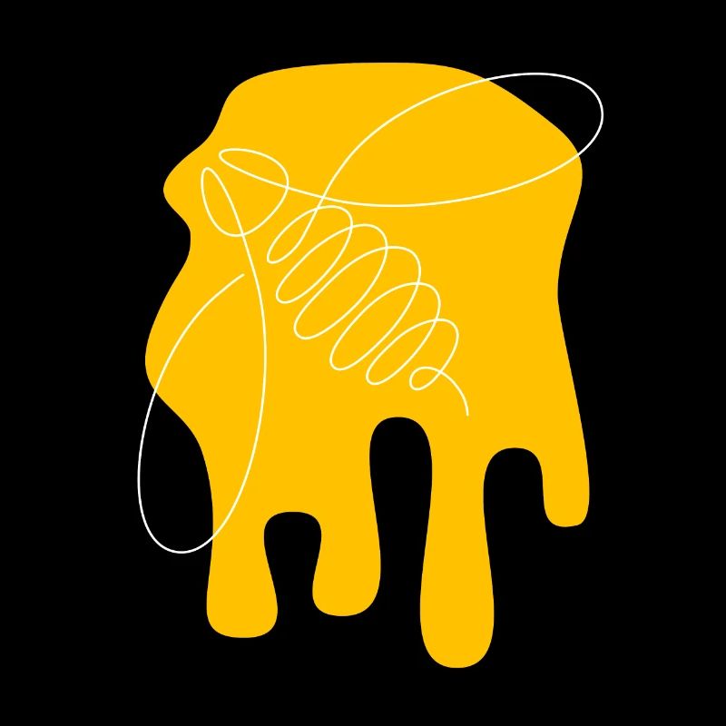 Be nice - Bee - abstrait - Art graphique