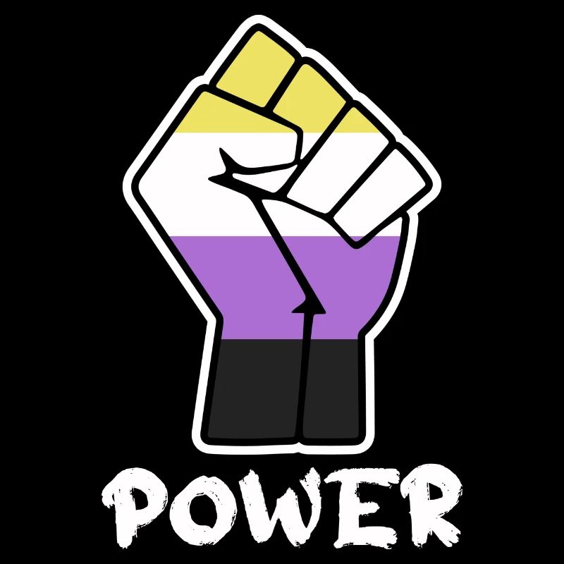 Power Nonbinary Pride Faust Design für Equality