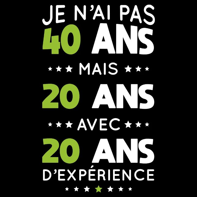 Anniversaire 40 ans - Pas 40 ans mais 20 ans
