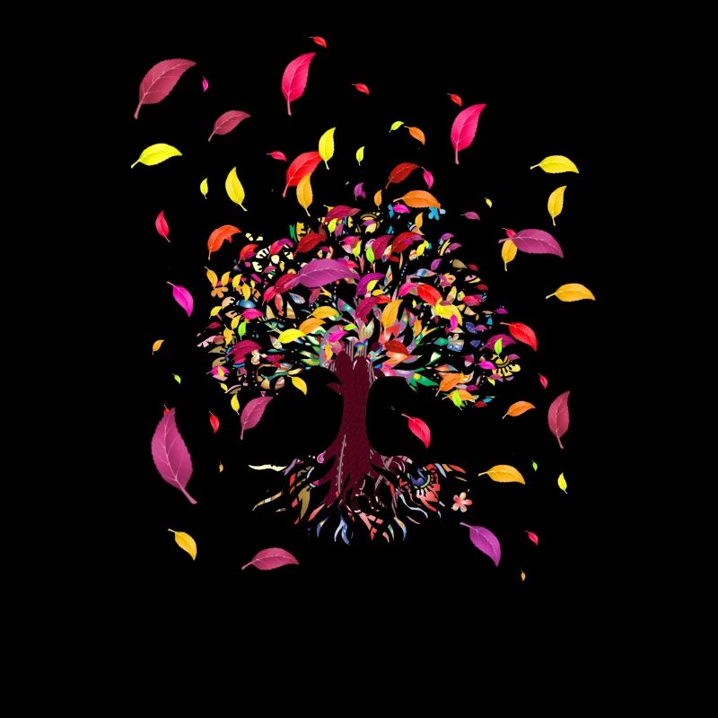 Baum des Lebens ,Lebensbaum,Blätter, Herbst