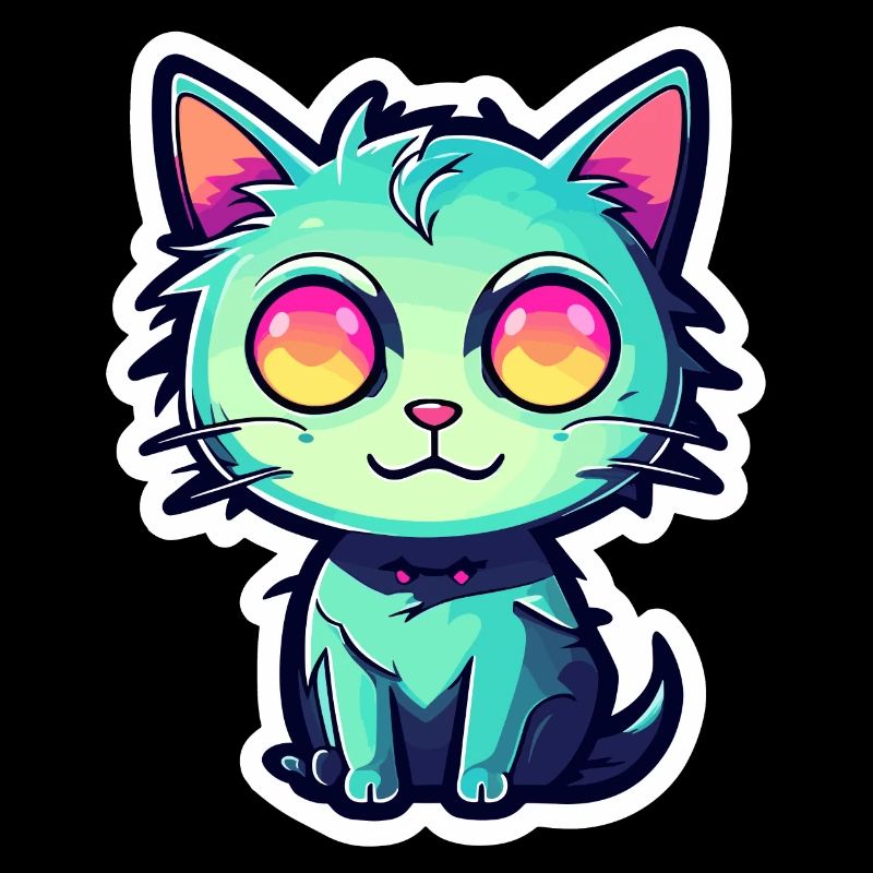 Illustration de chat mignon