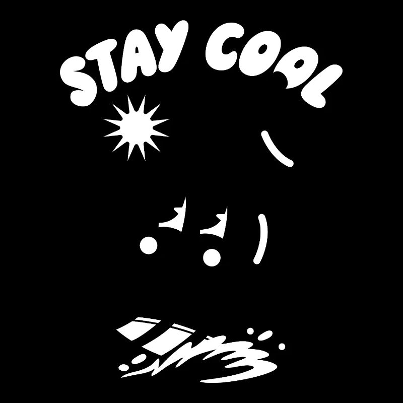 Bleib cool Sticker-Design