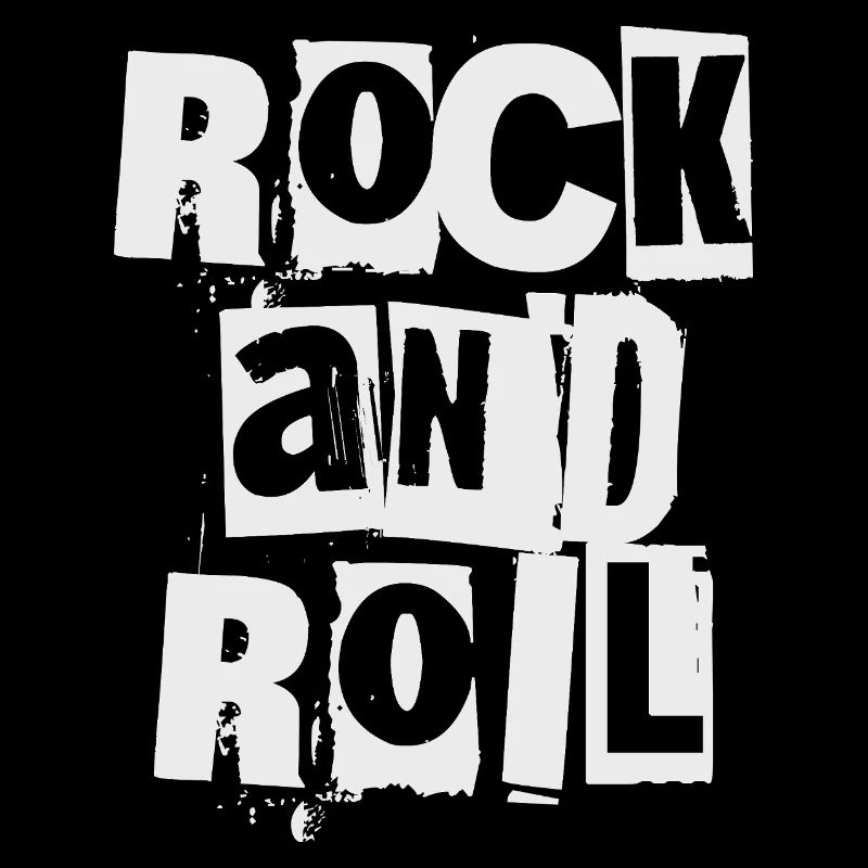 Rock'n'Roll Distressed und Bold Logo-Design
