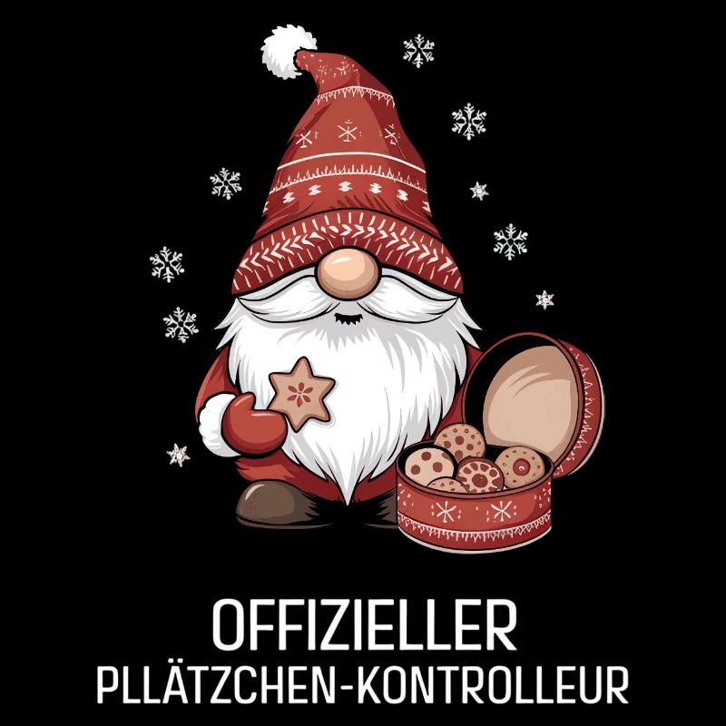 Weihnachtsgnom mit Plätzchen
