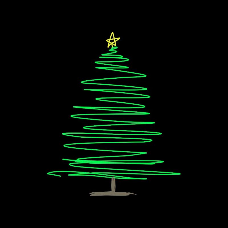 Green Doodle Christmas Tree