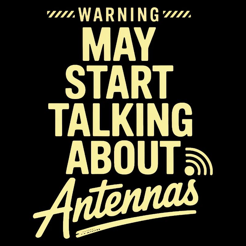 Retro Tech Satire Antenne Gesprächsplakat