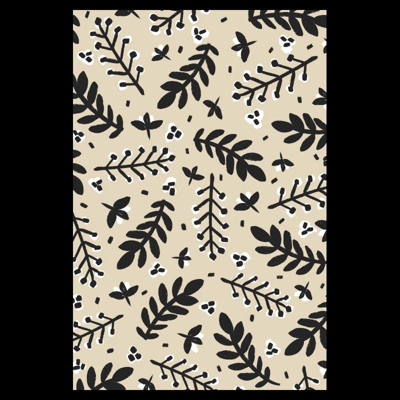 Floral Beige Pattern