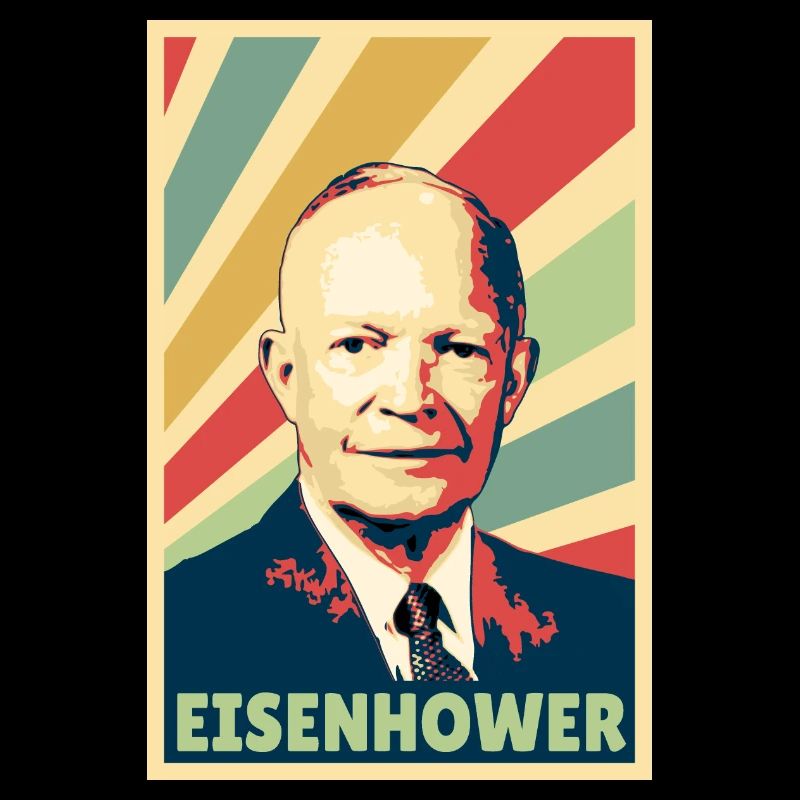 Dwight D. Eisenhower Colores vintage