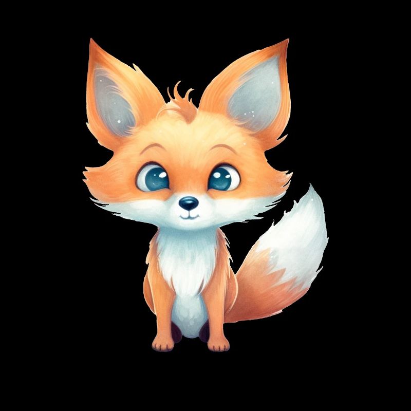 Fuchs Putzig Waldtier Wasserfarben