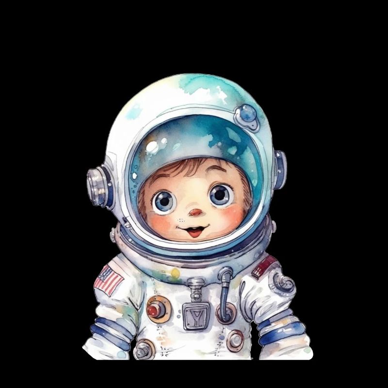 Dessin à l’aquarelle d’astronaute