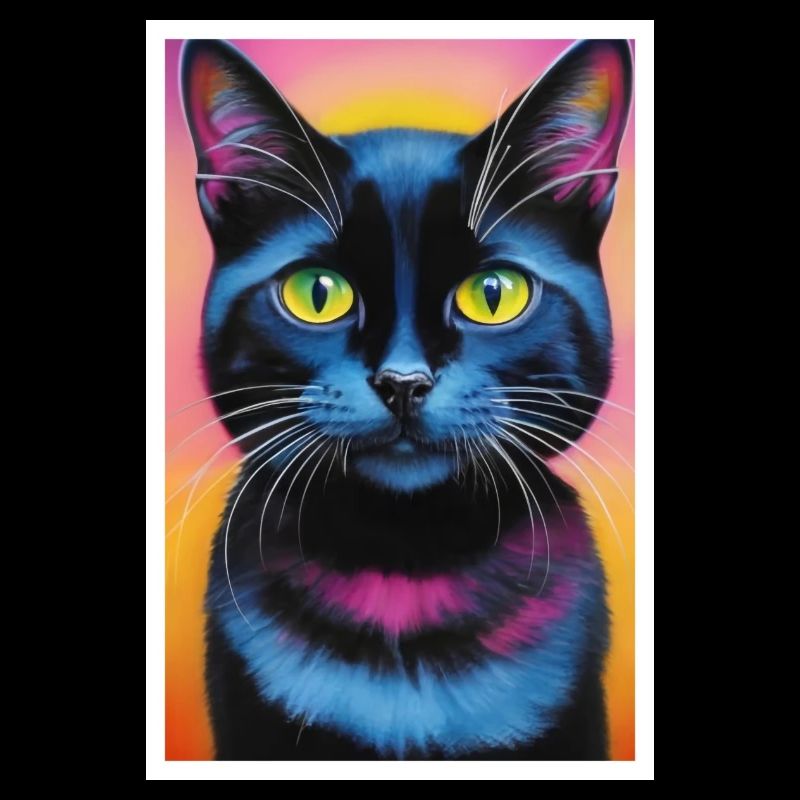 Cute Cat Pop Art Modern Art