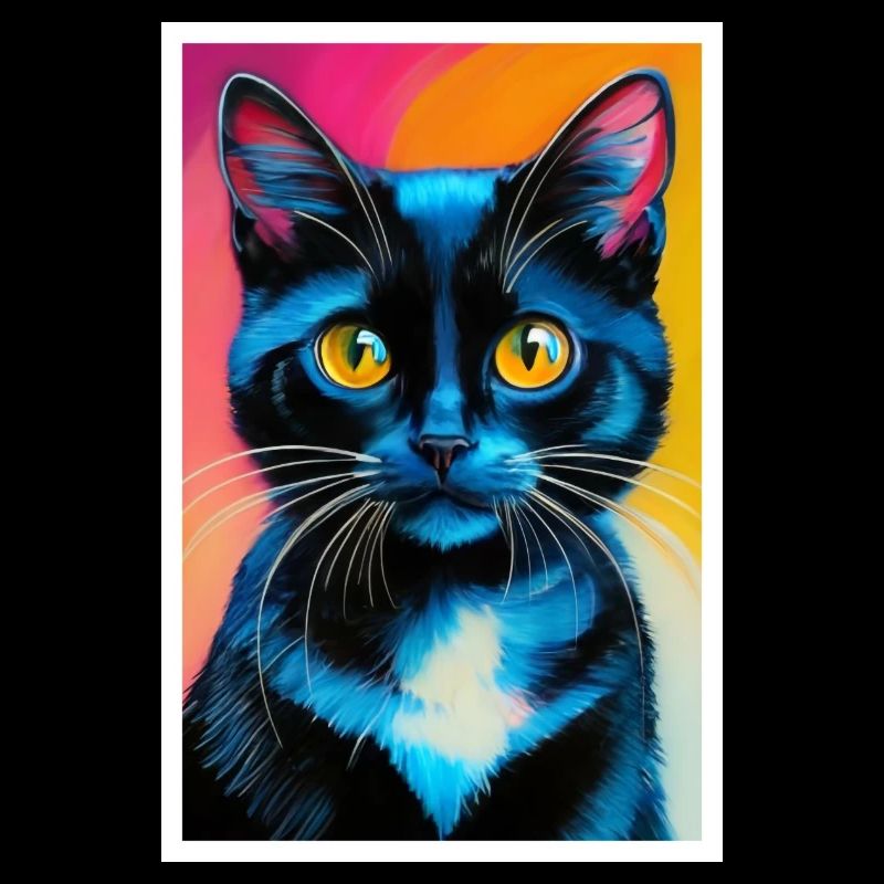 Cute Cat Pop Art Modern Art