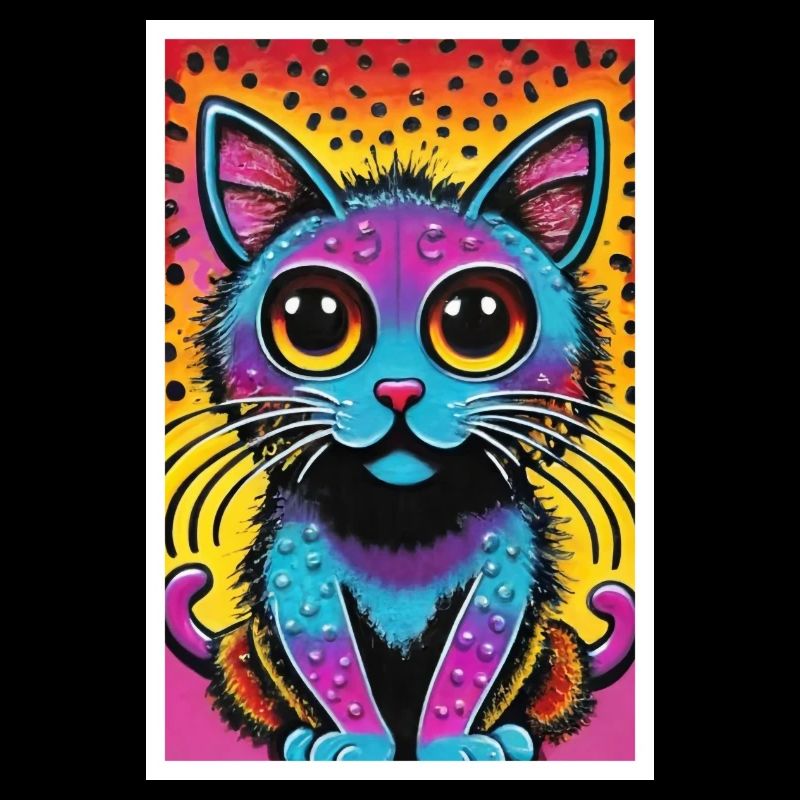 Chat mignon Pop Art Art moderne