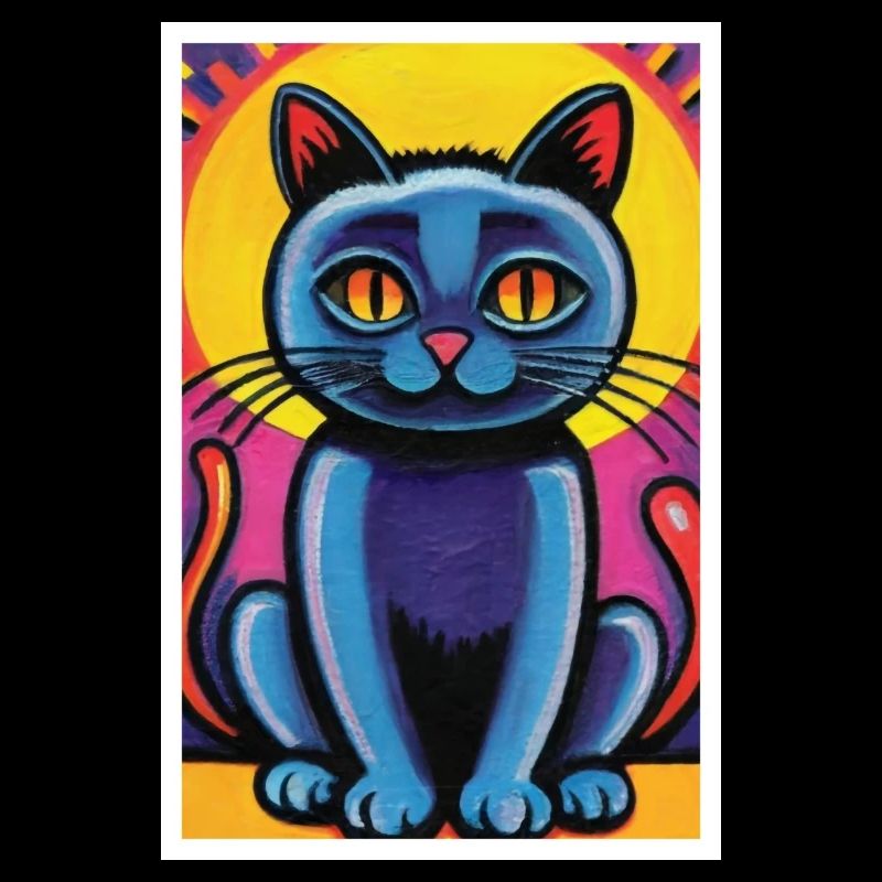 Cute Cat Pop Art Modern Art