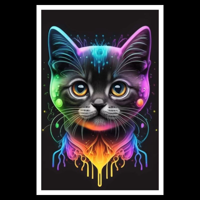 Cute Cat Pop Art Modern Art