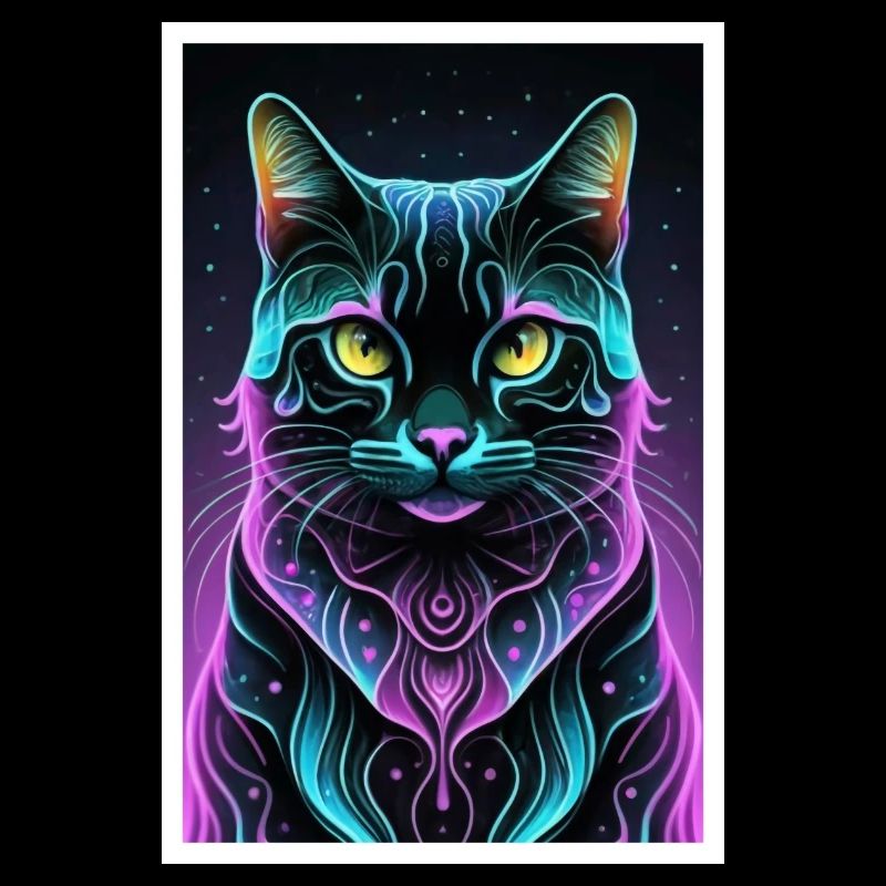 Cute Cat Pop Art Modern Art