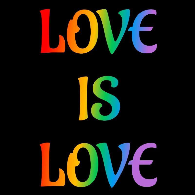 Regenbogen-Liebe ist Liebe