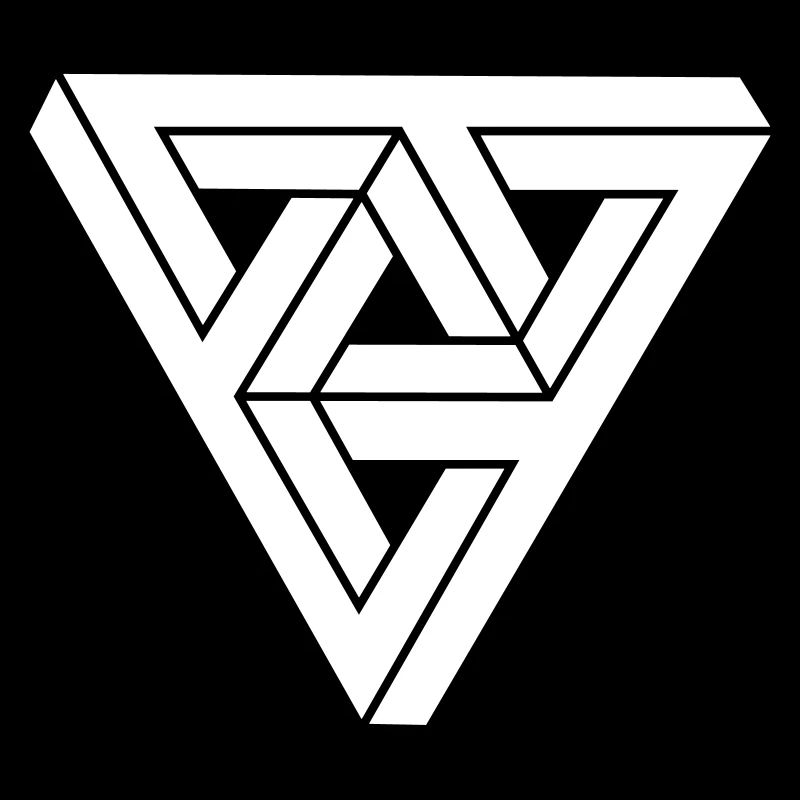 Optical illusion Triangle Minimal Shape