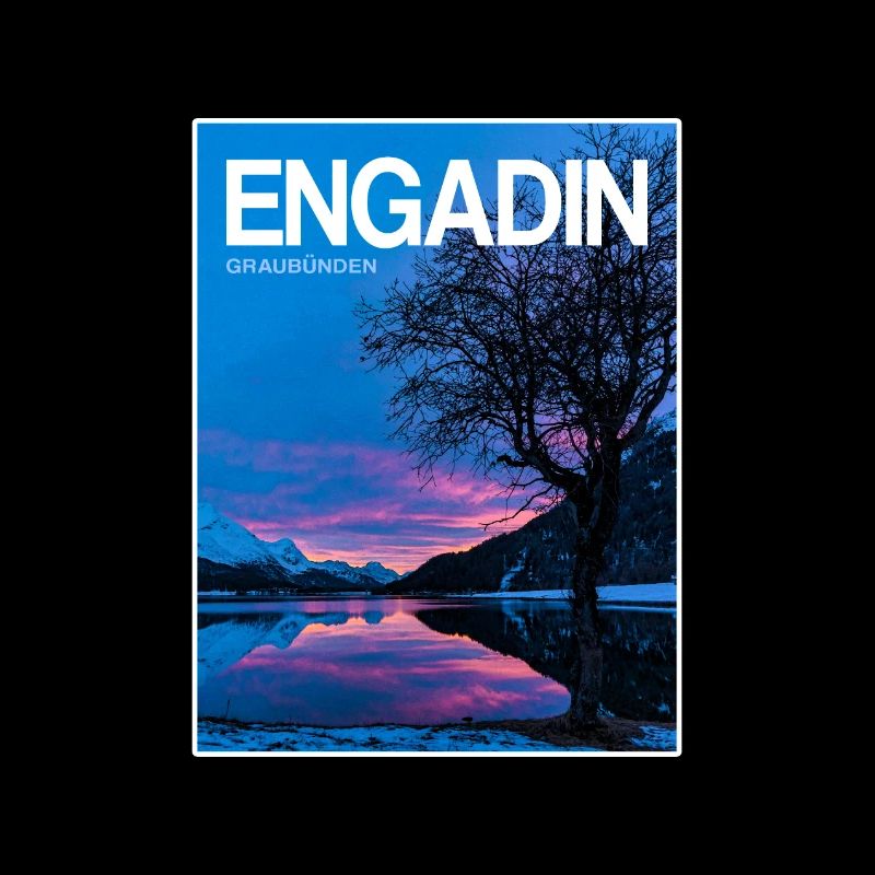 Engadin Seenlandschaft Abendlicht