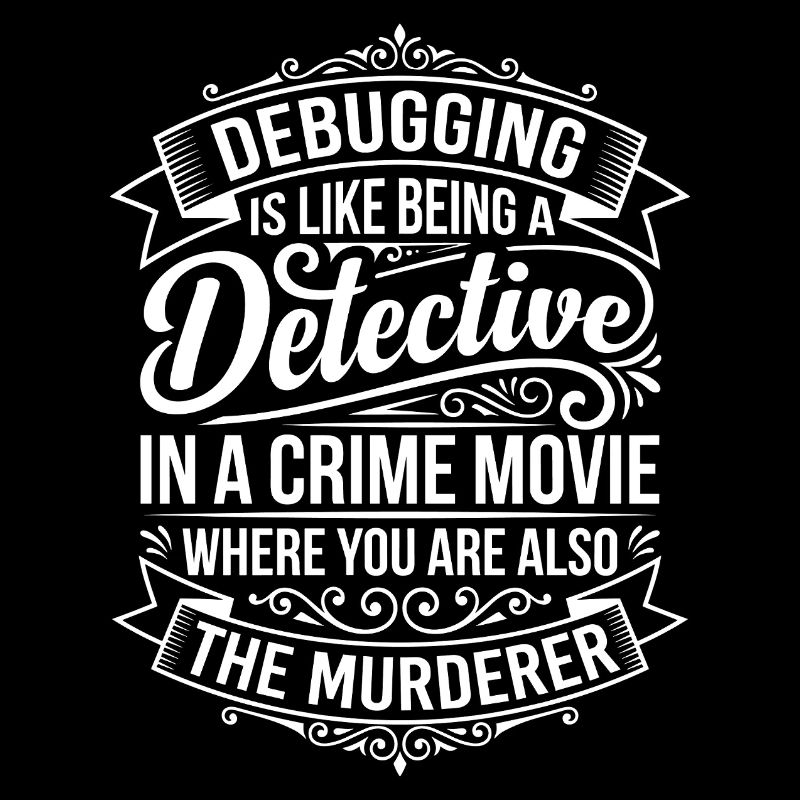 Debugging Detektiv Spruch
