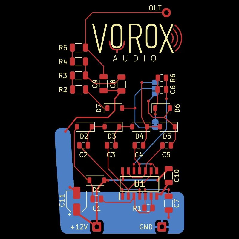 Audio Circuit PCB Art