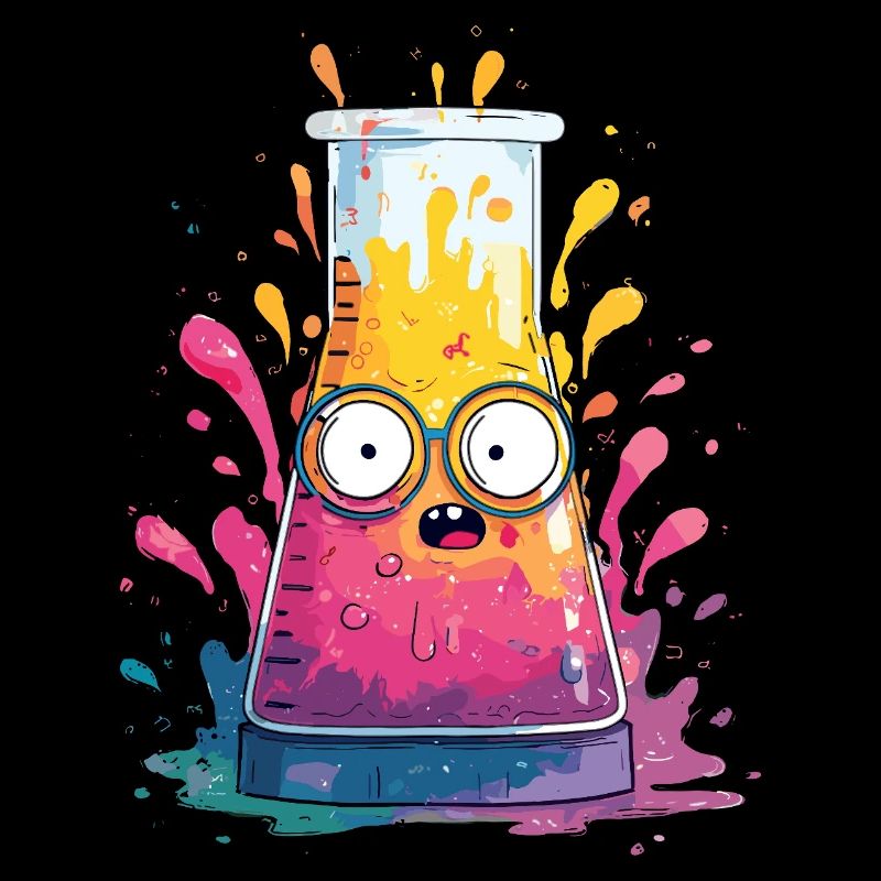 Bande dessinée colorée Test Tube