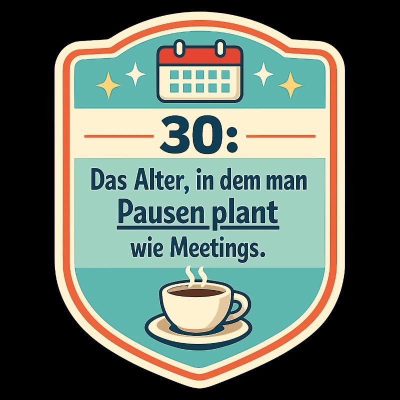 30: Pausenplan wie Meetings Badge