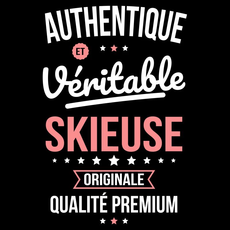Authentique et véritable skieuse - Originale