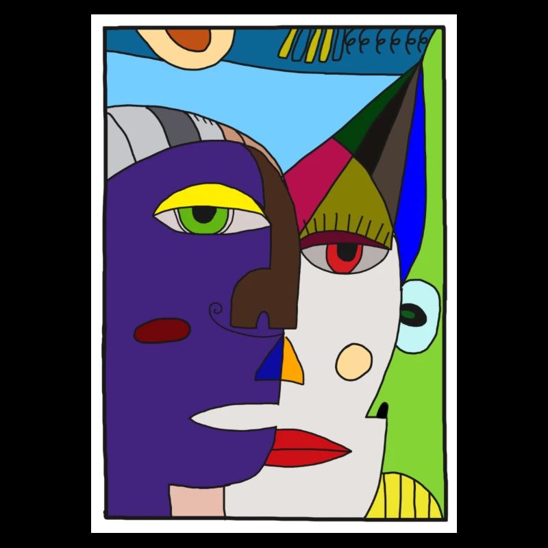 Visages abstraits Picasso