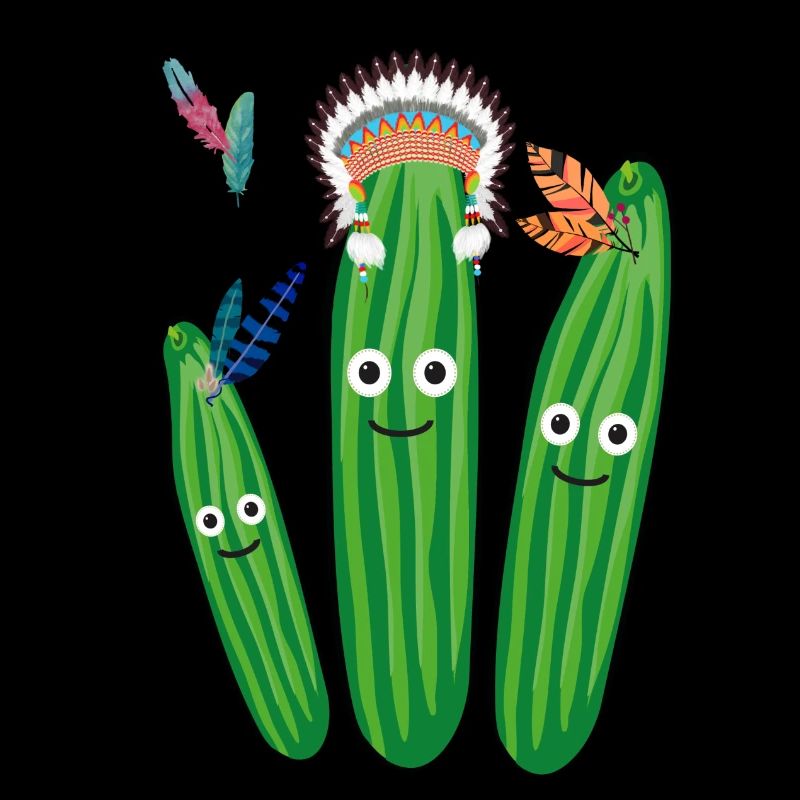 concombre, concombre, indien, plumes, coiffe de plumes