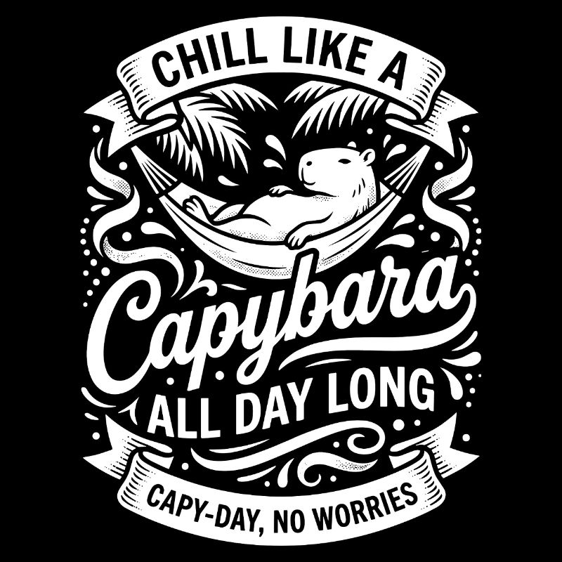 Capybara Chillen Den Ganzen Tag