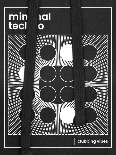 minimalistisches Techno-Plakatdesign