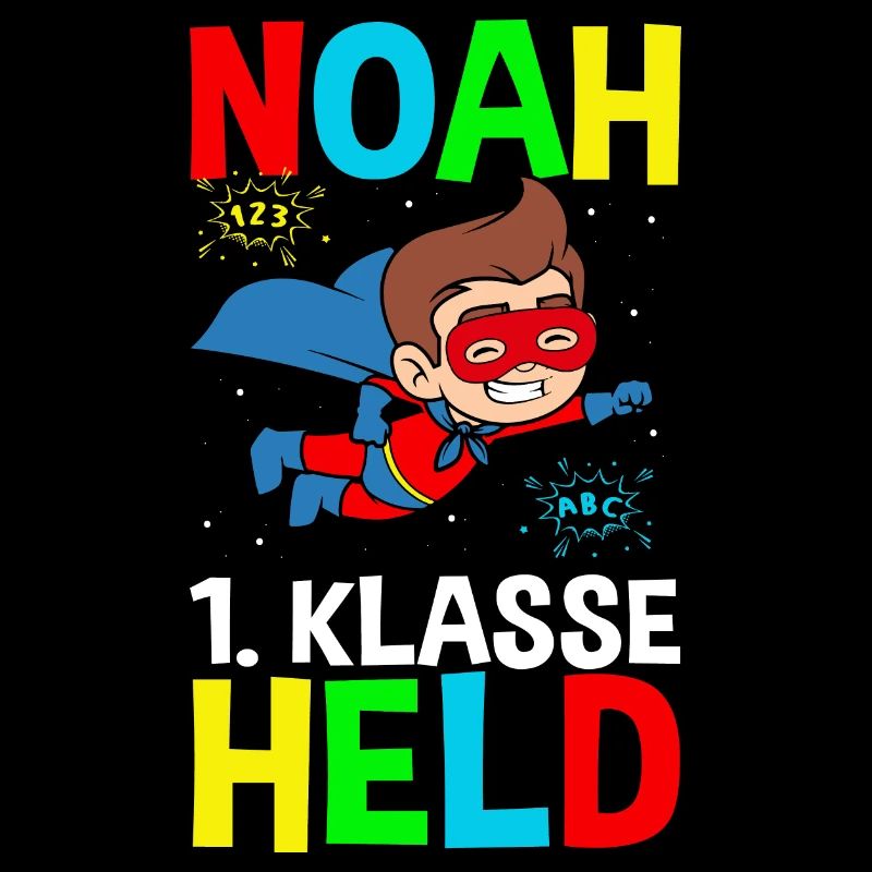 Schulkind Noah 1. Klasse Held