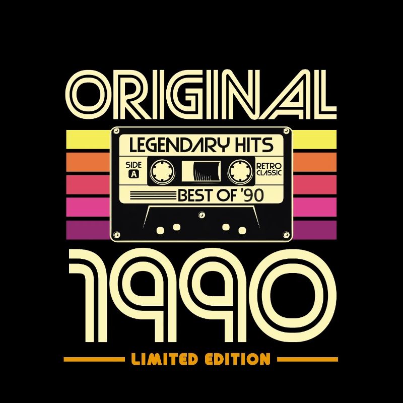 Original 1990 Cassette Rétro