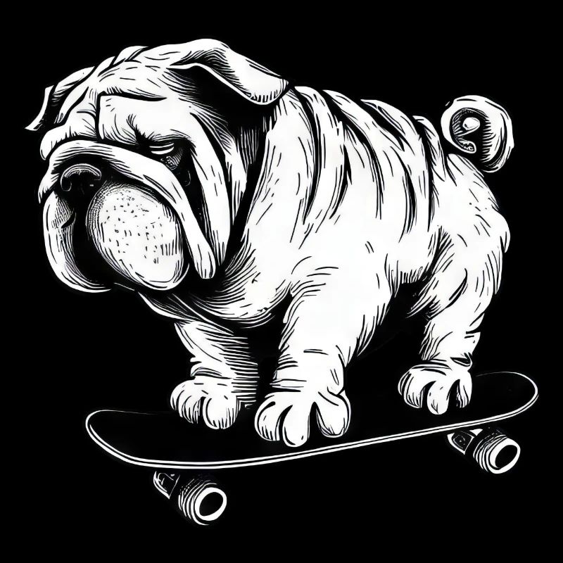 Skater-Mops: Der Straßenkönig