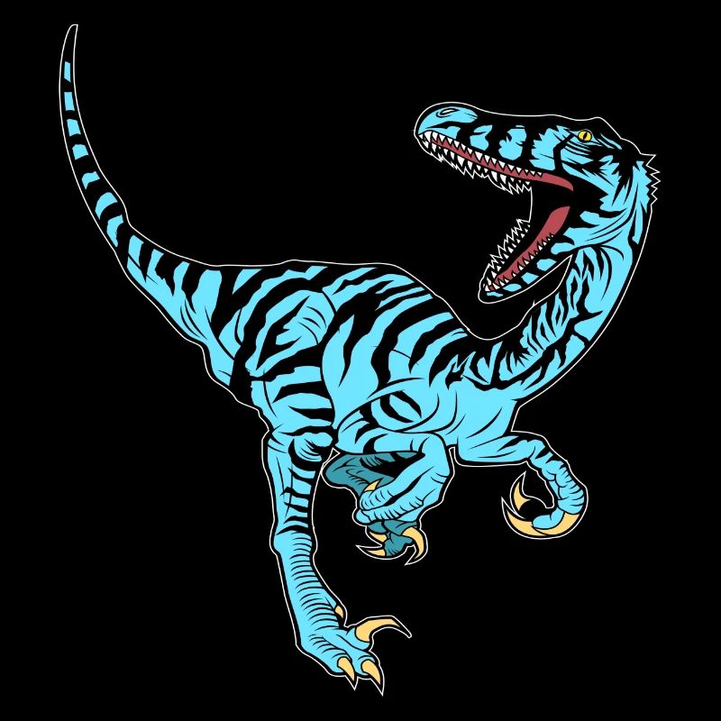 Blauer Velociraptor