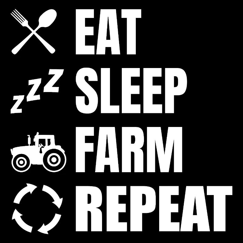 Manger, dormir, labourer, répéter