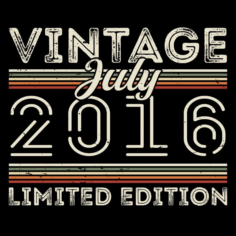 Juli 2016 Juli Geburtstagsgeschenk Juli 2016