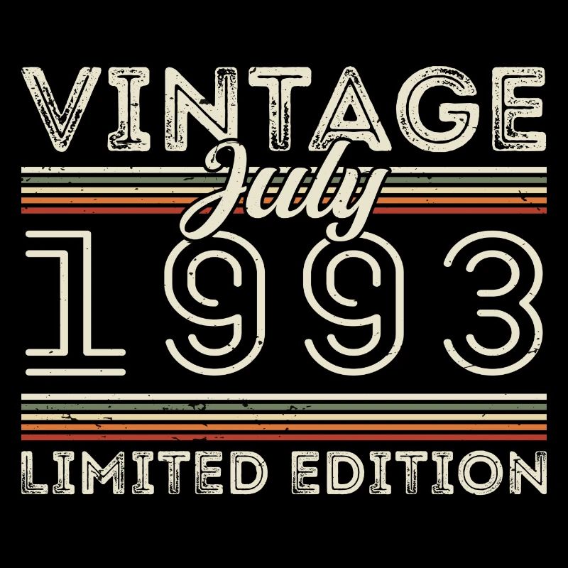 Juli 1993 Juli Geburtstagsgeschenk Juli 1993