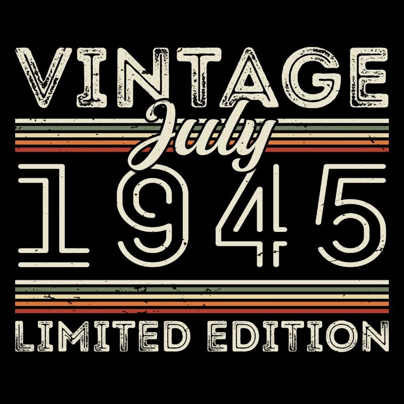 Juli 1945 Juli Geburtstagsgeschenk Juli 1945