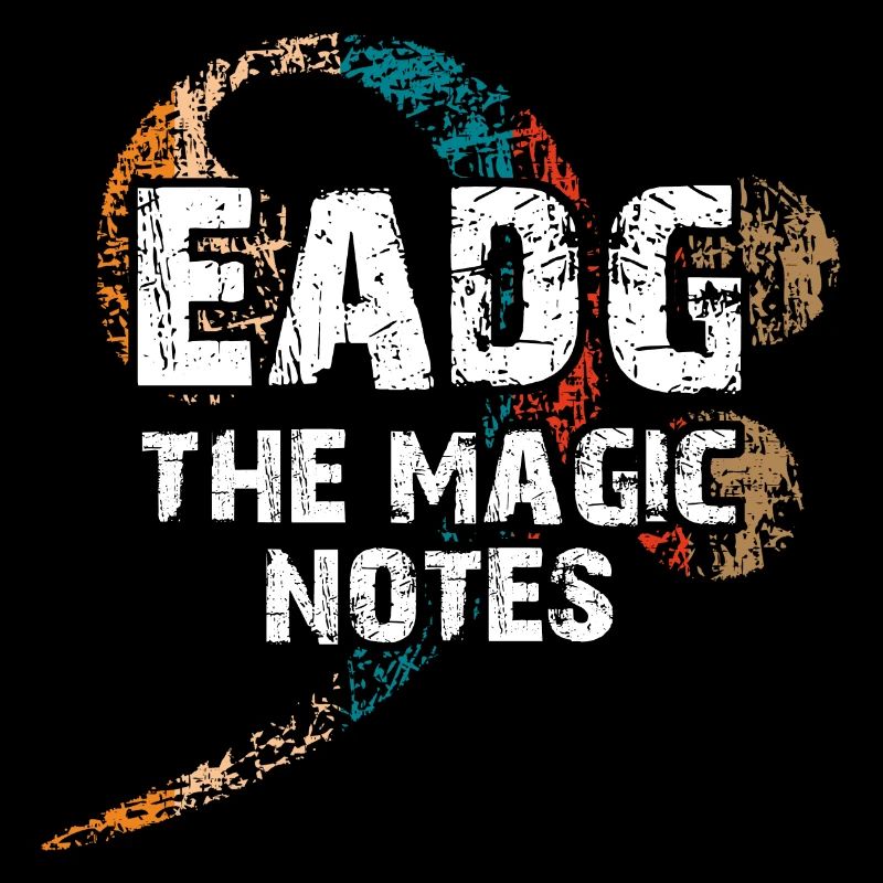 EADG les notes de basse magiques - design de basse cool