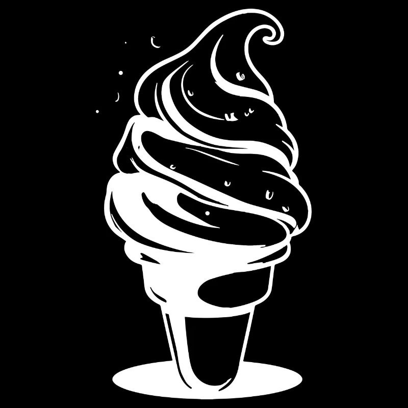 Dessin de crème glacée molle