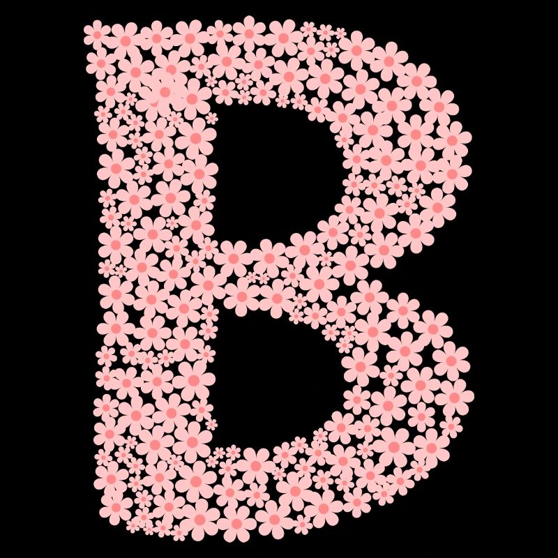 Blüten Monogramm "B"