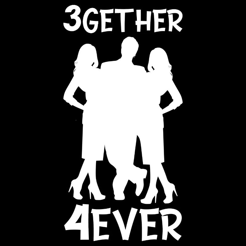 Polyamorie Throuple Geschenk 3gether 4ever Poly