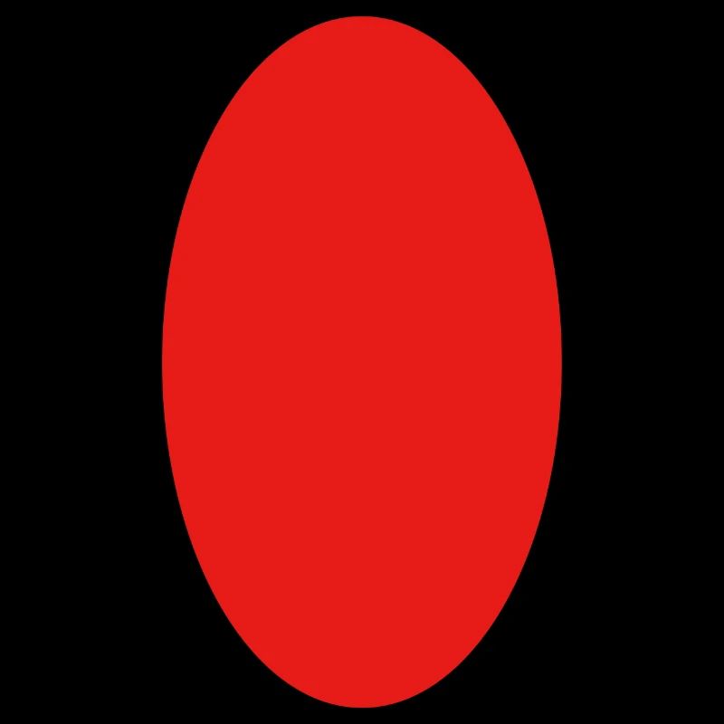 Circle - Red - Oval